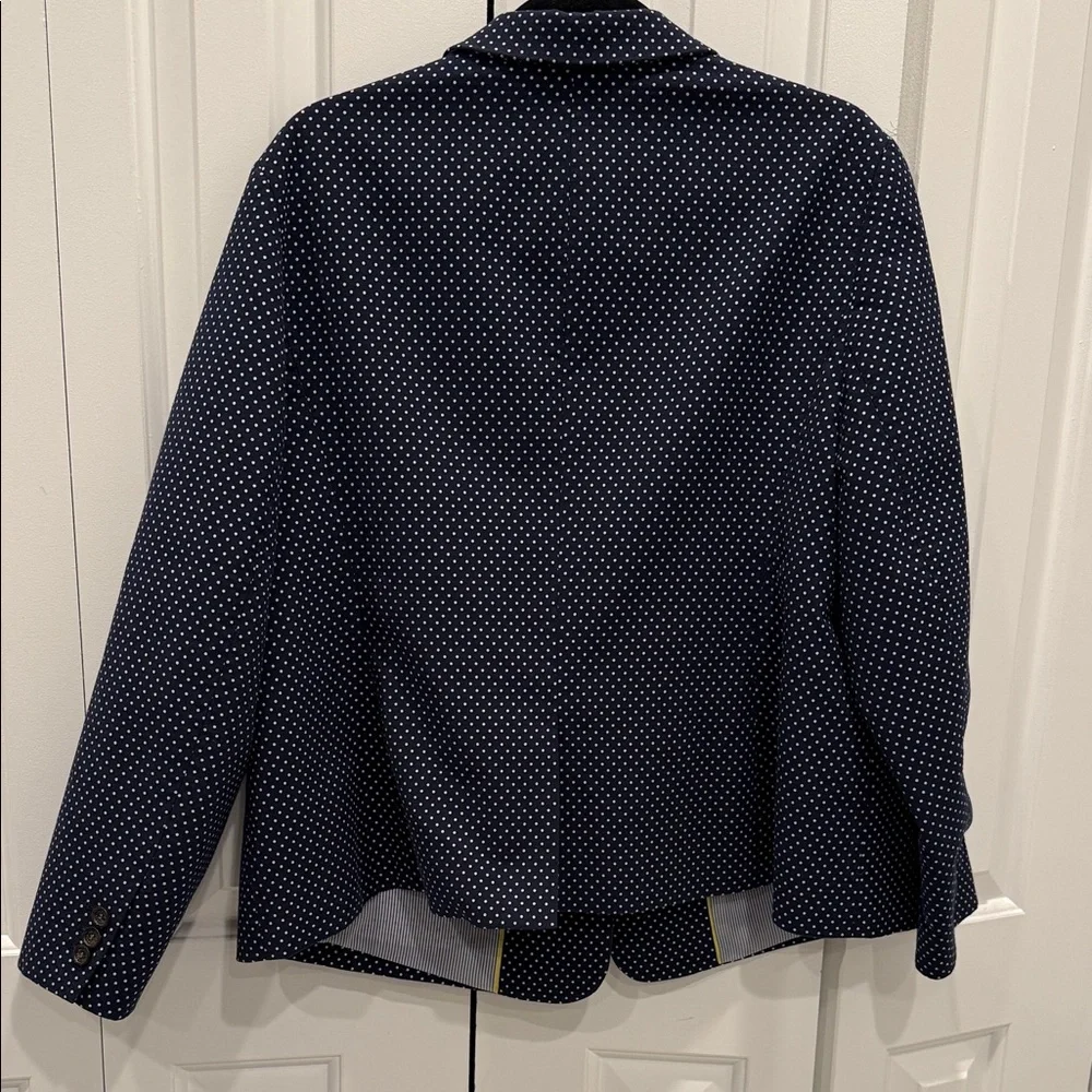 Talbots Black and White Polka Dot Blazer - Picture 4 of 4